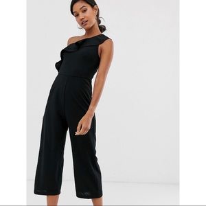 AX Paris one shoulder drill jumpsuit